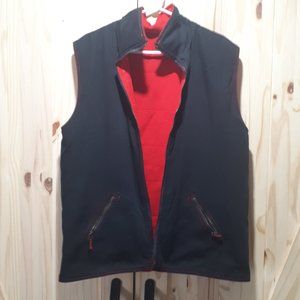 Spanner Sport two sided vest red  one side and black the other side insulated.